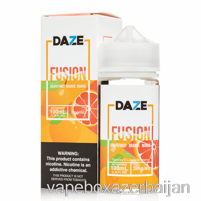 E-Juice Vape Grapefruit Orange Mango - 7 Daze Fusion - 100mL 6mg